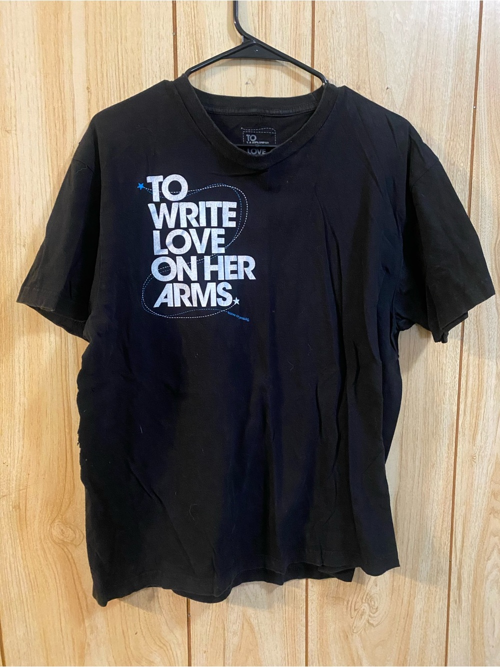 To Write Love On Her Arms Black Graphic Short-Sleeve Tee - Unbranded